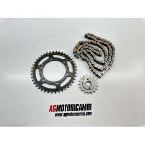 KIT CATENA CORONA PIGNONE KAWASAKI ER5 ER 500 1995-1997