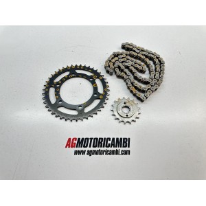 KIT CHAINE COURONNE PIGNON KAWASAKI ER5 ER 500 1995-1997 2