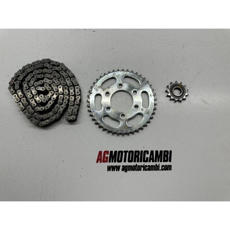 KIT CATENA CORONA PIGNONE KSR TW 125 SM 2017-2020 GENERIC TRIGGER
