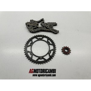 KIT PIÑON CADENA PIÑON FANTIC CABALLERO 500 4T 2018-2025