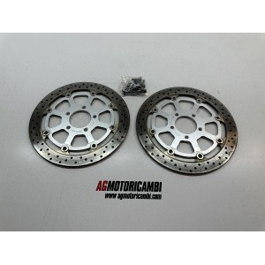 PAR DE DISCOS DE FRENO DELANTEROS SUZUKI GSXR GSX-R 1000...