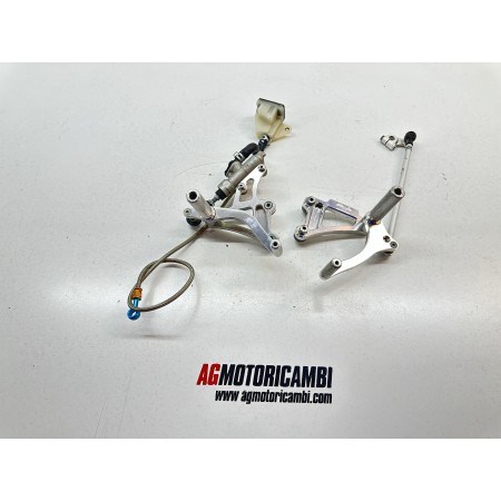 KIT PEDANE ARETTRATE VALTER MOTO CNC SUZUKI GSXR GSX-R 1000 K1 2001 2002