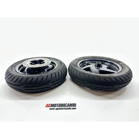 FRONT AND REAR WHEEL PAIR WITH NEW HONDA JAZZ 250 TIRES