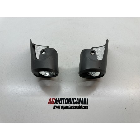 PAIR EXHAUST MUFFLER END COVERS APRILIA SHIVER 900 2017-2020