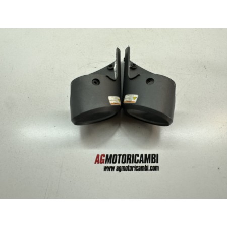 PAIRE DE COUVERCLES DE SILENCIEUX D'ECHAPPEMENT APRILIA SHIVER 900 2017-2020