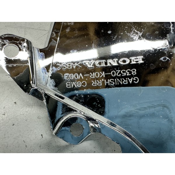 PLASTIC CHROME FRAME REAR HEADLIGHT COVER HONDA...