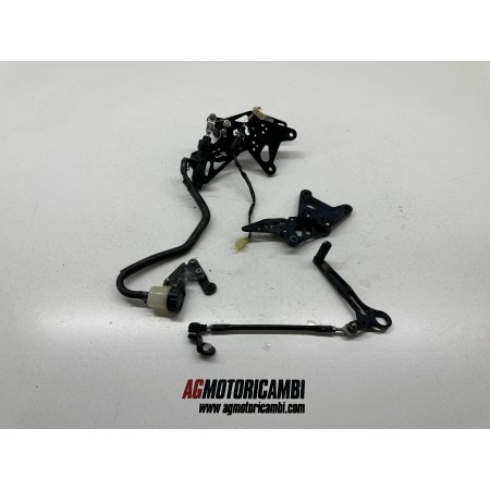 PAIR OF AVBD ADJUSTABLE REAR RIDER FOOTPEGS KAWASAKI NINJA 600 ZX-6R 2007-2008