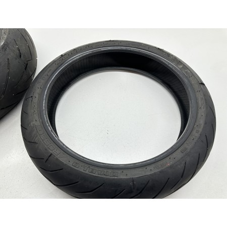 120/70-ZR17 180/55-ZR17 PIRELLI DIABLO ROSSO III 3 PAIR MOTORCYCLE TIRES DOT 2024